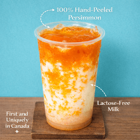 Real Soft Persimmons Latte / 리얼 홍시 아이스 라떼 / 鲜柿子冰拿铁
