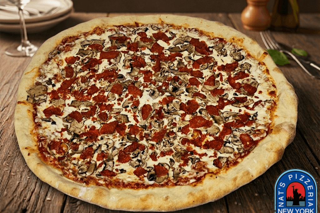 14. 16" Extra Large Chorizo Mushroom Pizza