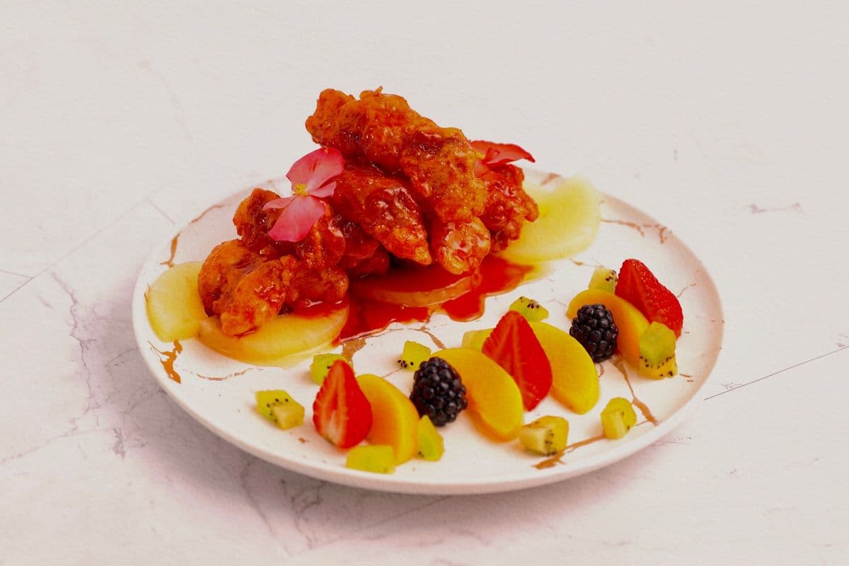154. Sweet-and-Sour Pork with Fruits - 鲜果咕咾肉