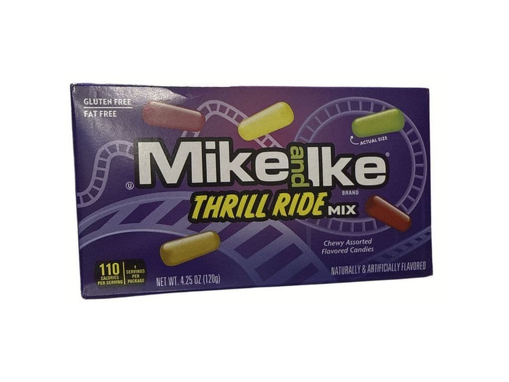 Mike and Ike Thrill Ride Mix Chewy Candies 120g Candy