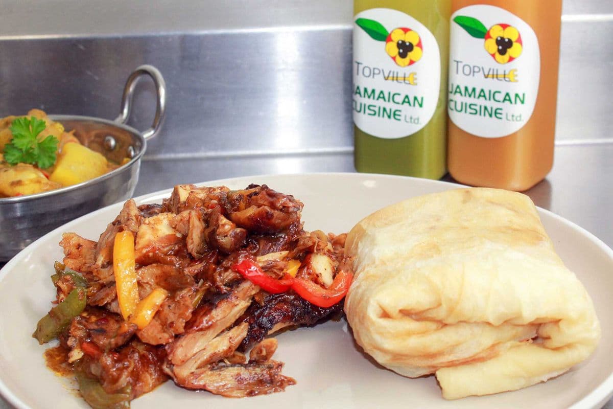 Boneless Jerk Chicken Roti