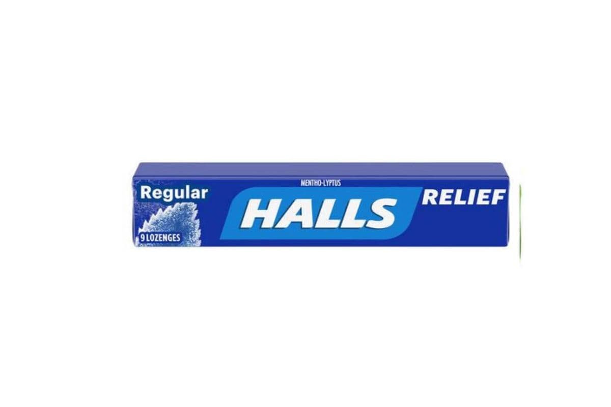 Regular. (Halls) (9 Lozenges)