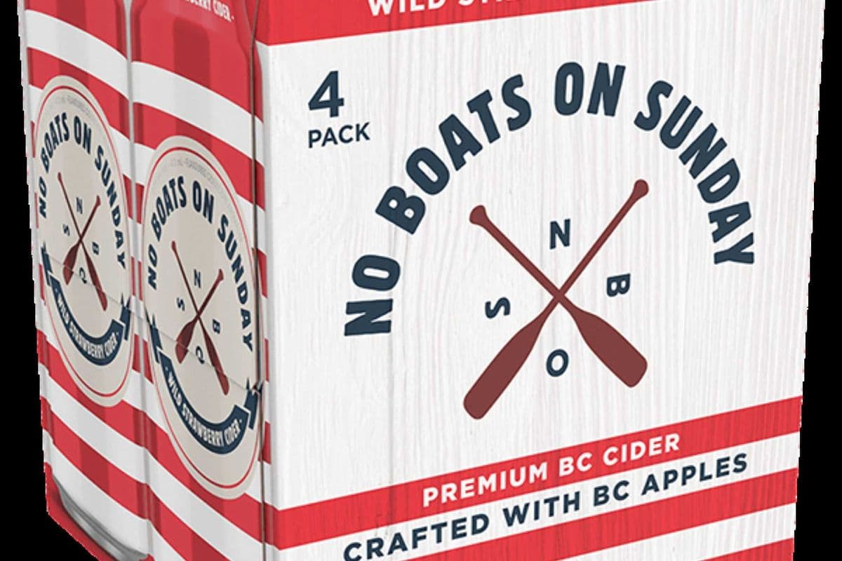 No Boats On Sunday - Wild Strawberry (4 x 473ml Can)