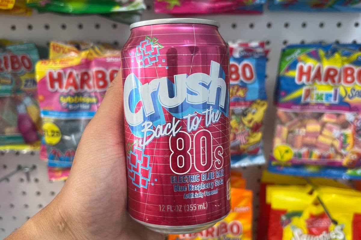 Crush Back to the 80s - Electric Blue Raspberry - 355mL