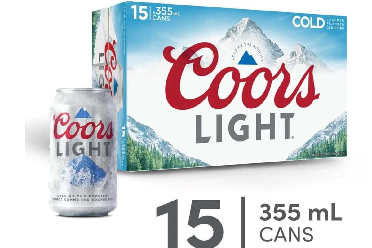 Coors Light Froid Lager Beer (15 x 355 ml) (1 x 355 ml)