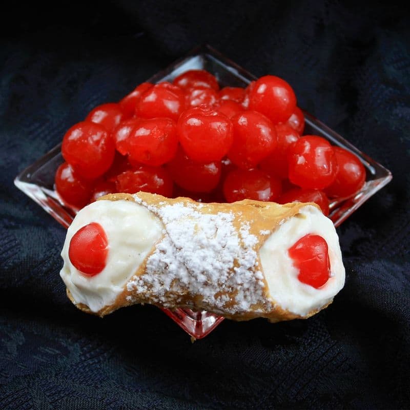 Traditional Cherry Cannoli