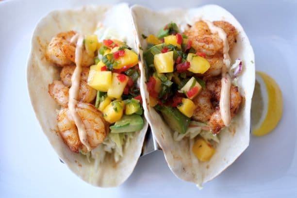 Chipotle Grilled Prawn and Avocado Tacos