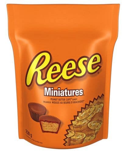 Reese's Miniatures Milk Chocolate & Peanut Butter Cups Stand Up Pouch (230 g)