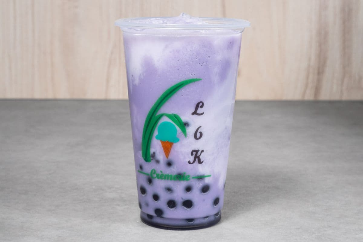Thé aux Perles au Bleuet / Blueberry Bubble Tea