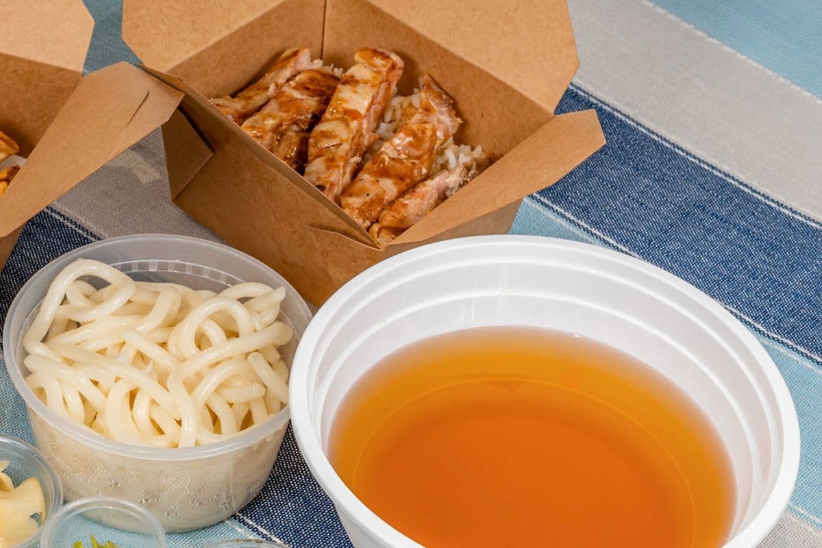 38. Teriyaki Chicken Rice(small)+Plain Kansai Udon