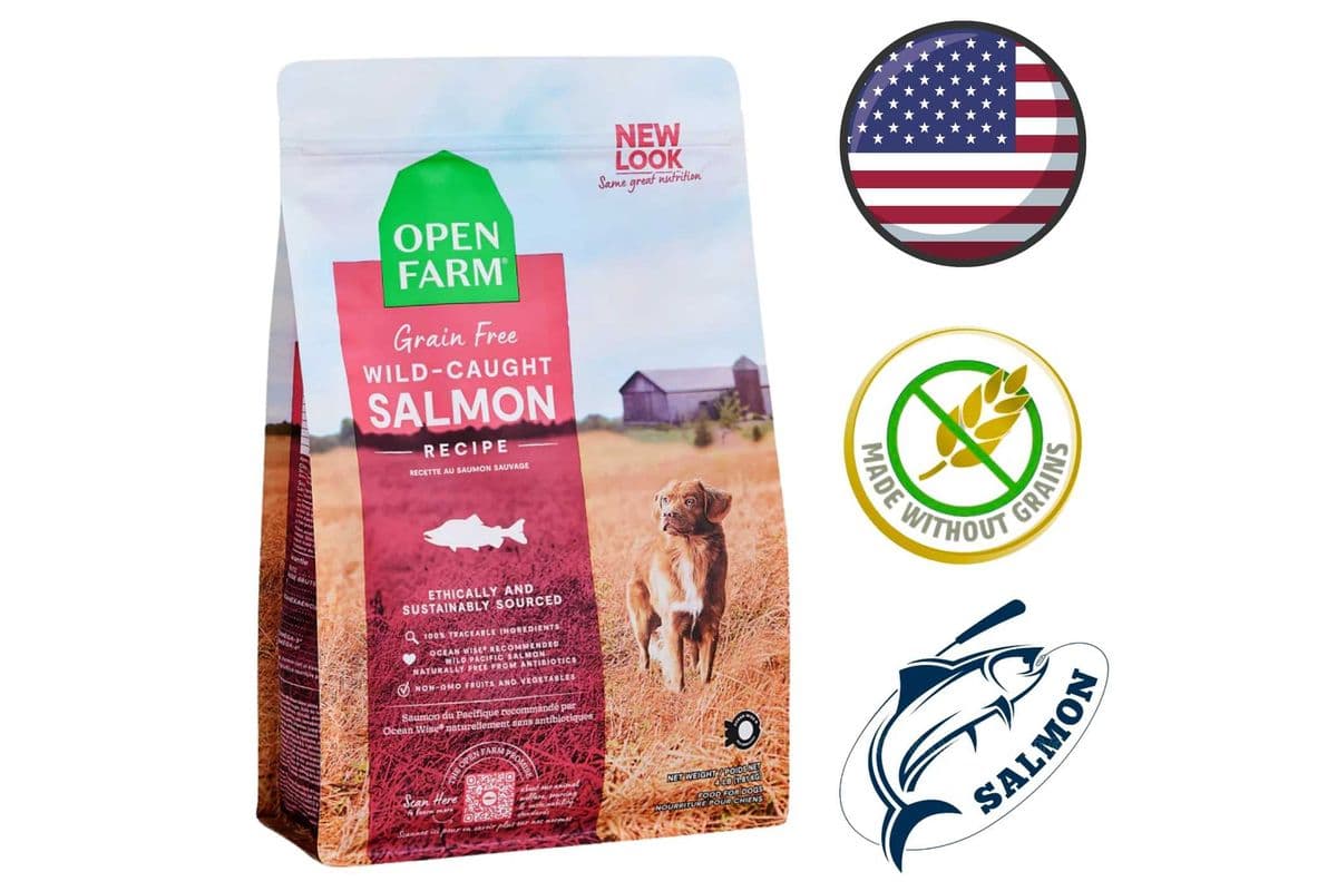Open Farm - Grain Free Wild Caught Salmon Dry Dog Food - 4 lb
