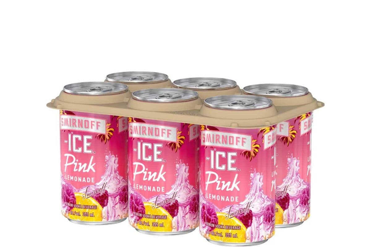 Smirnoff Ice Pink Lemonade 6 Cans - 4.50% ABV (1 x 11.20 oz)