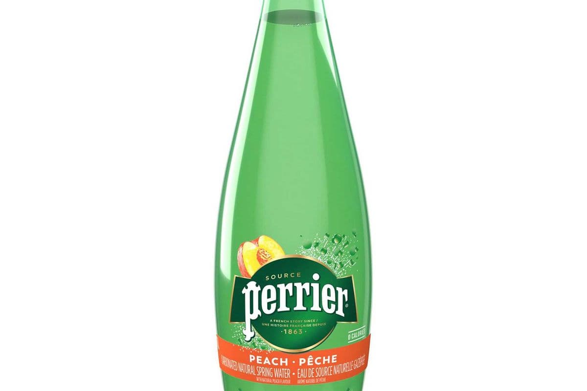 Perrier Carbonated Natural Spring Water peach flavor