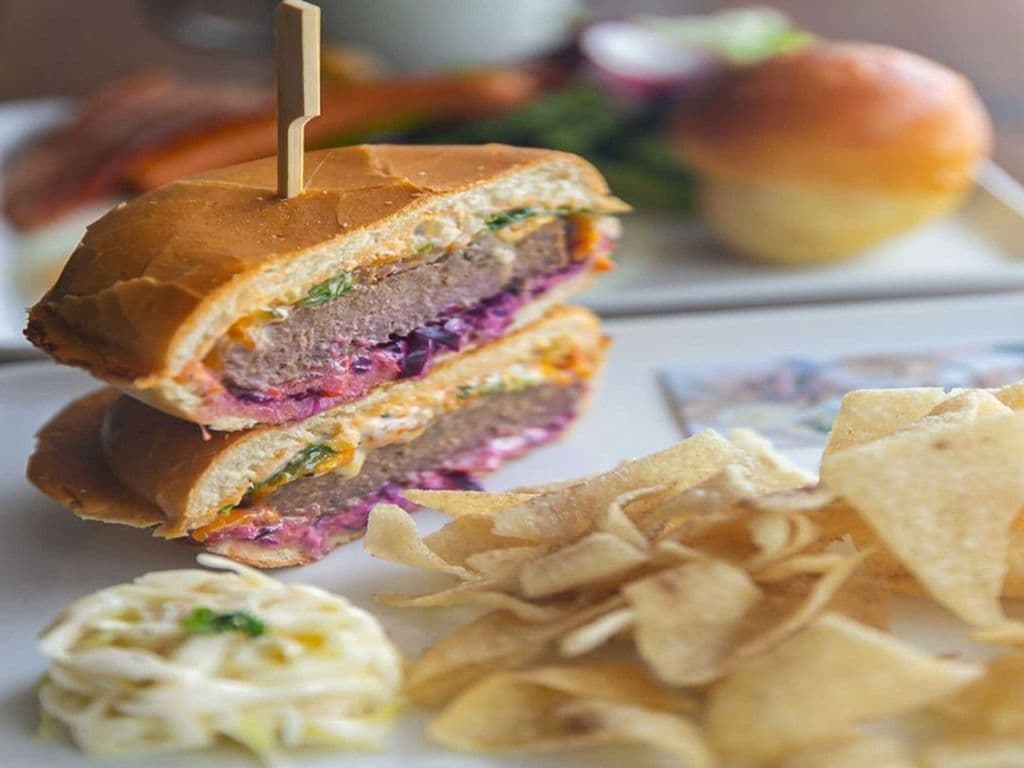 Korean Beef & Kimchi Burger