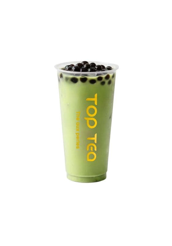 M2 Matcha Milk Tea with tapioca / /Thé au lait matcha avec tapioca