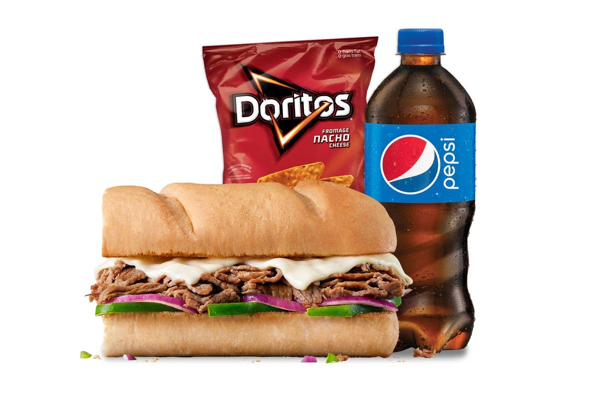 6" Steak & Cheese Sub Combo (460-750 Cals)