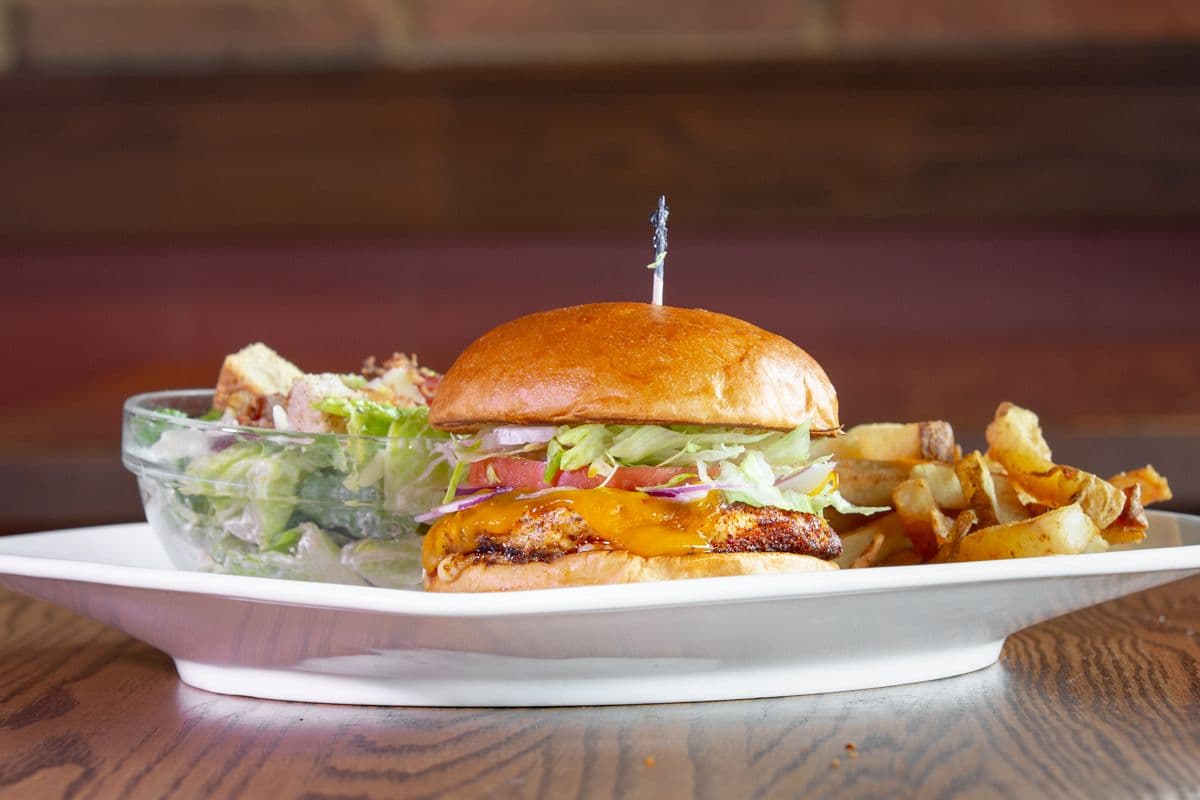 Cajun Chicken Cheddar Burger