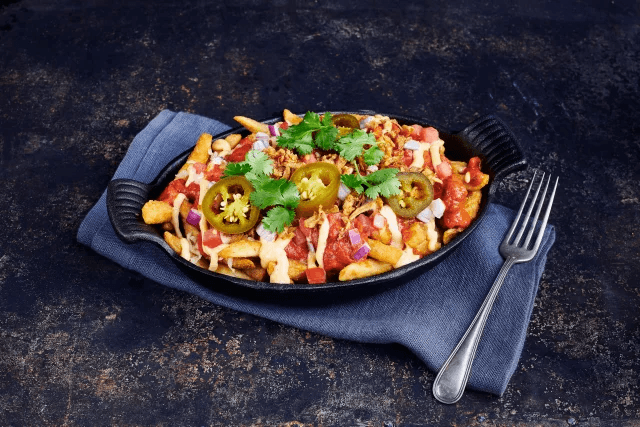 Butter Chicken Loaded Fries