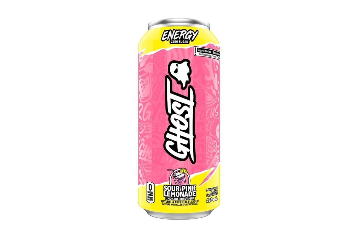 Ghost Energy Zero Sugar Sour Pink Lemonade (473 ml)