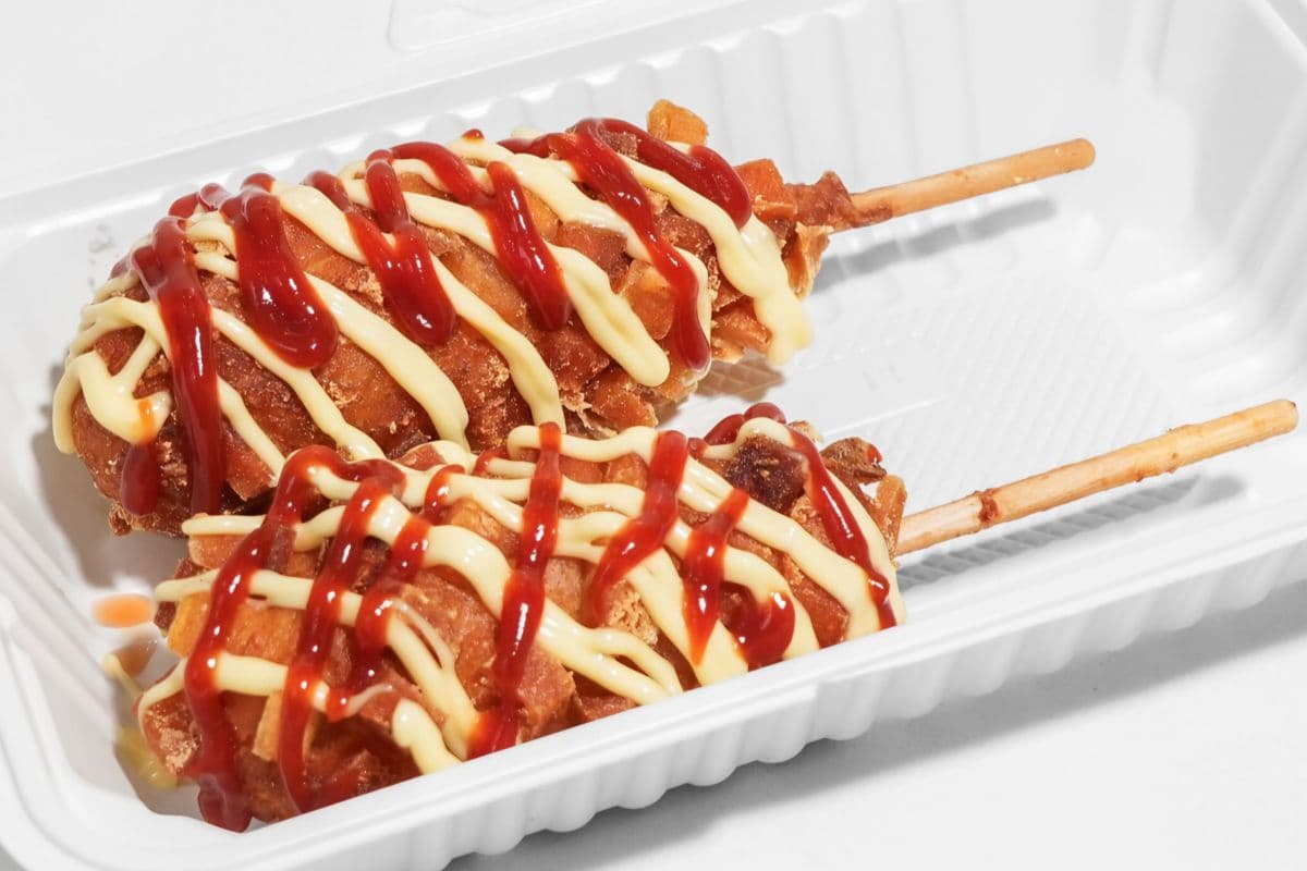 Mozzarella Cheese&Potato Hotdog(2pcs) 黄金芝士薯条热狗🌭