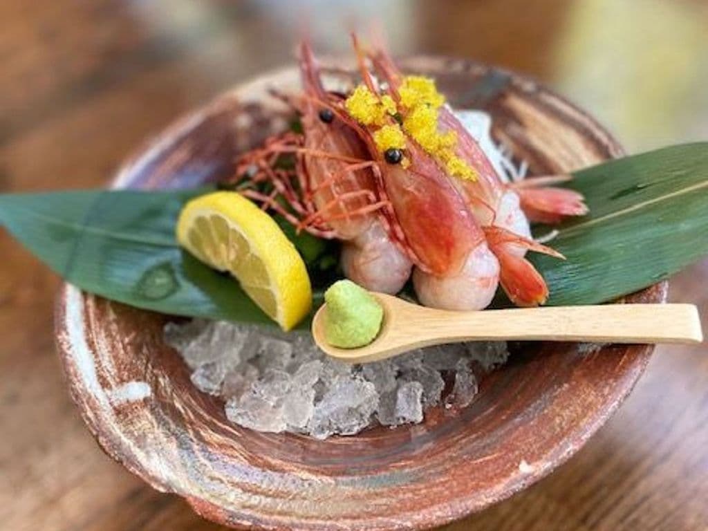 Spot Prawn Sashimi