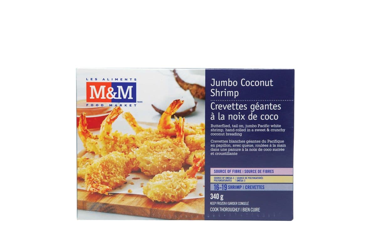 M&M Jumbo Coconut Shrimp	(340	g)