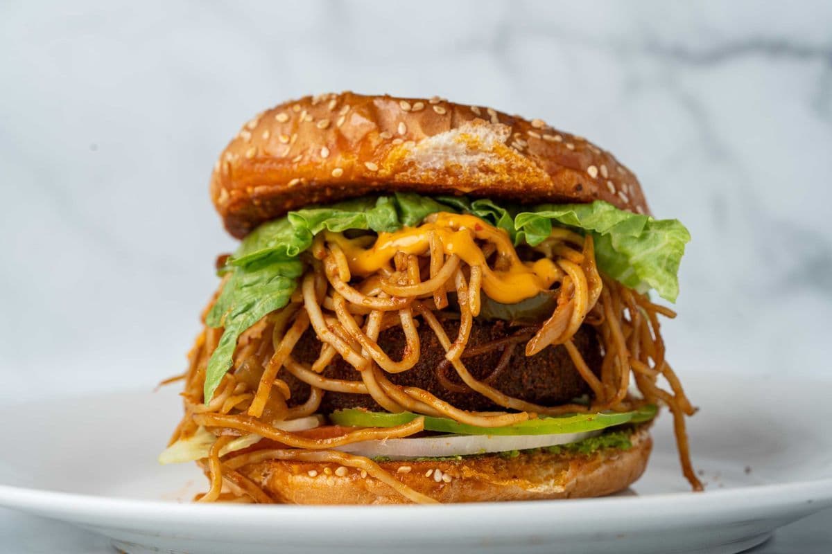 Veg Noodle Burger 