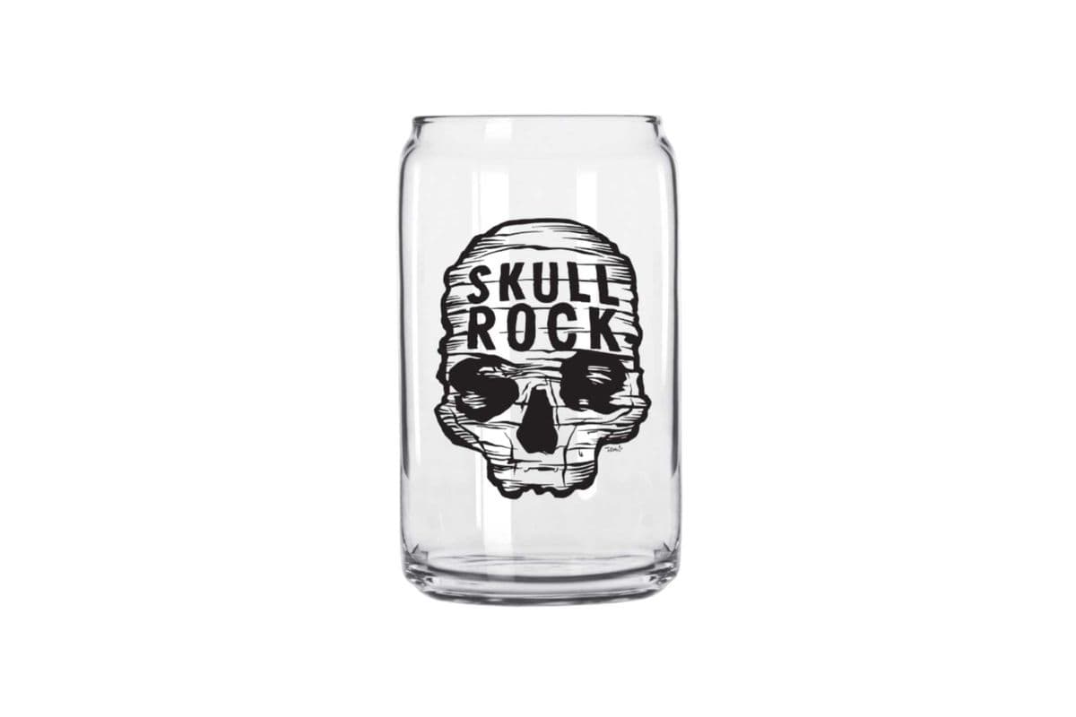 Skull Rock Beer Can Bar Glass (16 oz)