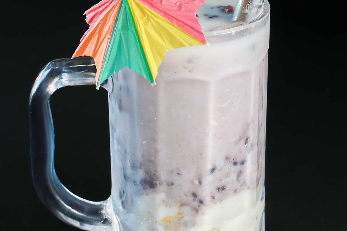 Red Bean Mochi Milk Tea