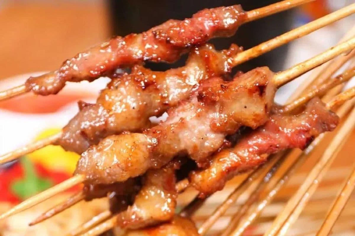BBQ Pork Belly 碳烤五花肉(4串）