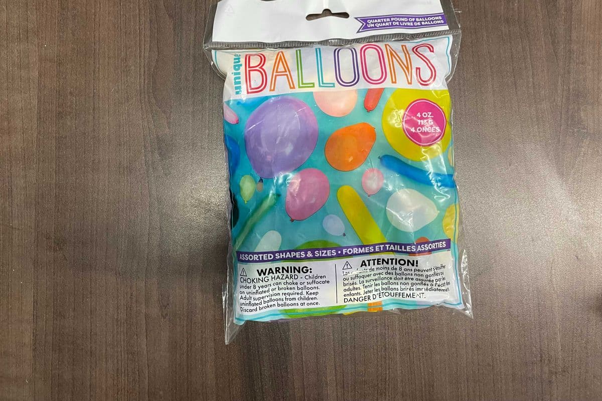 Quarter Pound Balloons Assorted Sizes & Colour