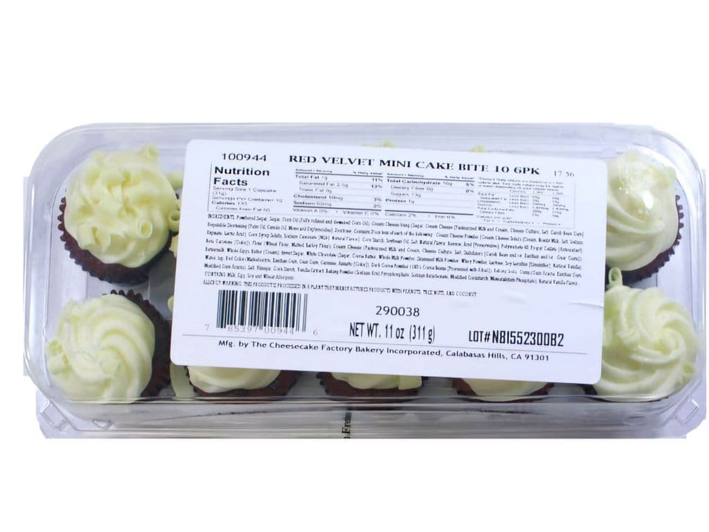 Mini Cupcakes- Red velvet 10 PK