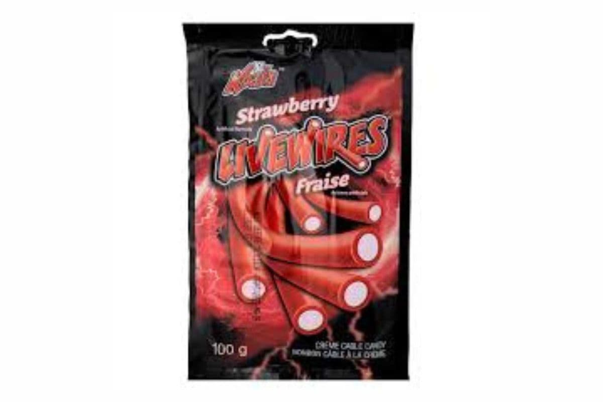 Koala Livewires Strawberry Cream Cables Candy (100 g)