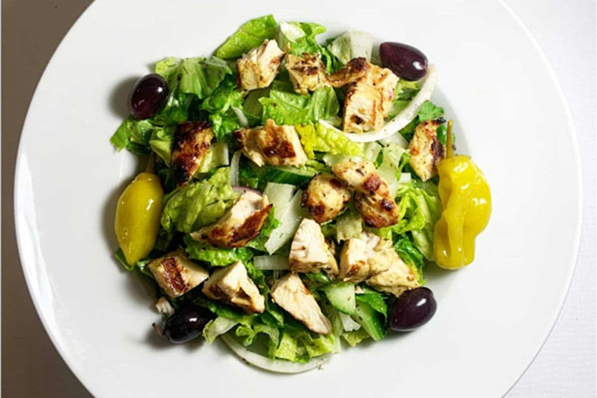 Salade Verte avec Poulet Grillé / Green Salad with Grilled Chicken