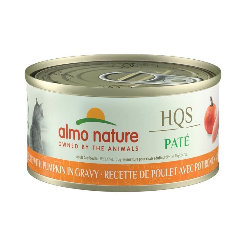 Almo Nature HQS Natural Paté Cat Food - Chicken With Pumpkin In Gravy 70 g