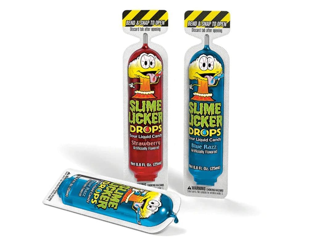 Toxic Waste Slime Licker Drops Sour Liquid Candy 25ml (Either Strawberry or Blue Razz at Random)
