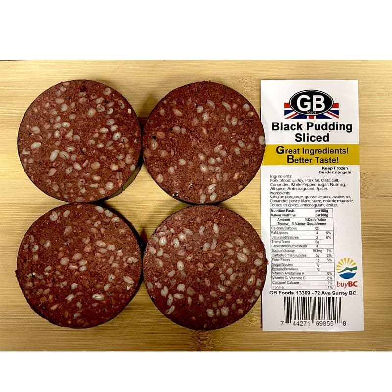 GB Foods - Black Pudding Sliced (4 Pack)
