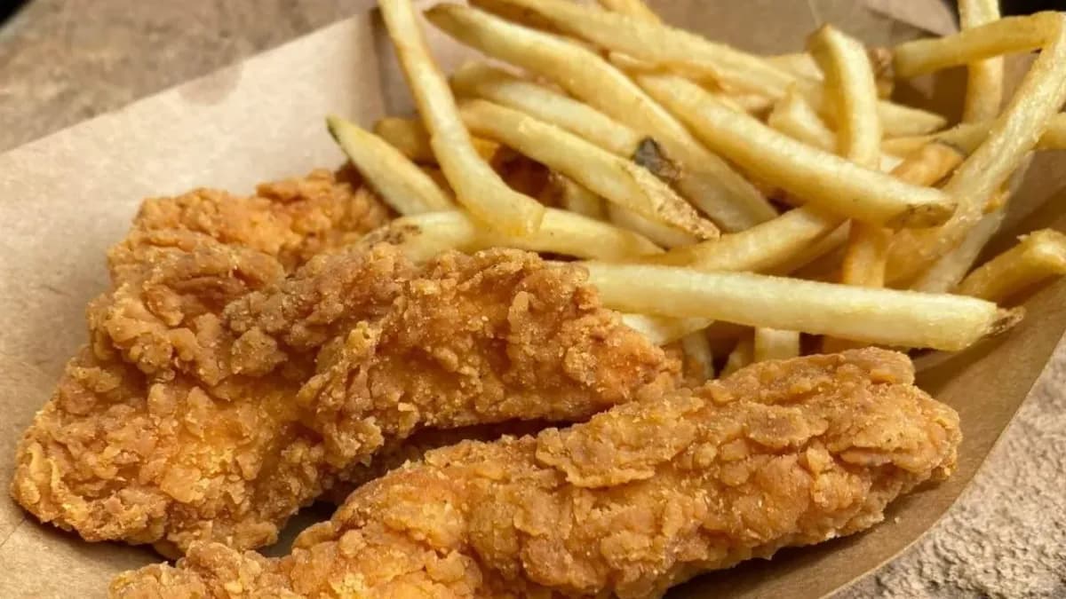 Chicken strips and fries