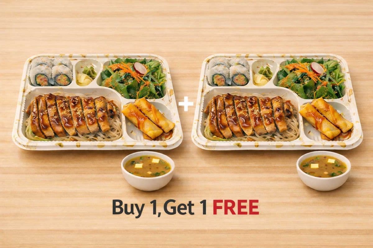 [Buy 1, get 1 Free] Chicken Teriyaki Lunch Combo
