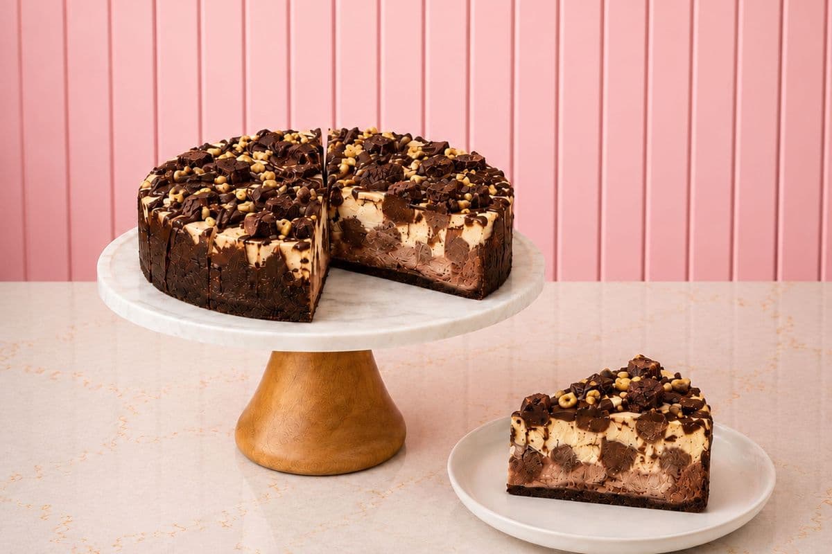 Gluten Free Peanut Butter Fudge Brownie Cheesecake