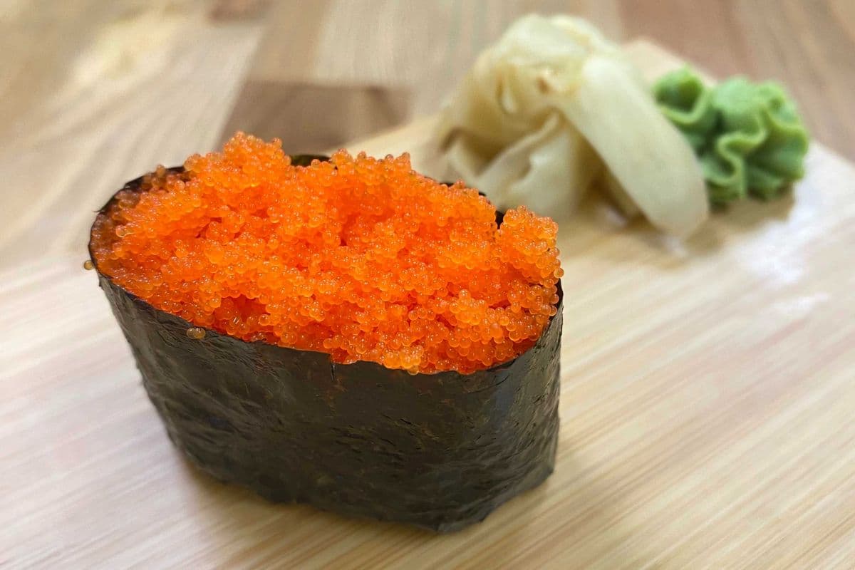 Tobiko Nigiri Sushi