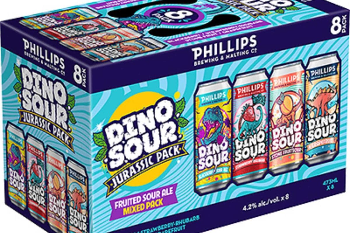 Phillips DINOSOUR Mixer PACK, 8 PK (1 x 8 x 473ml Cans)