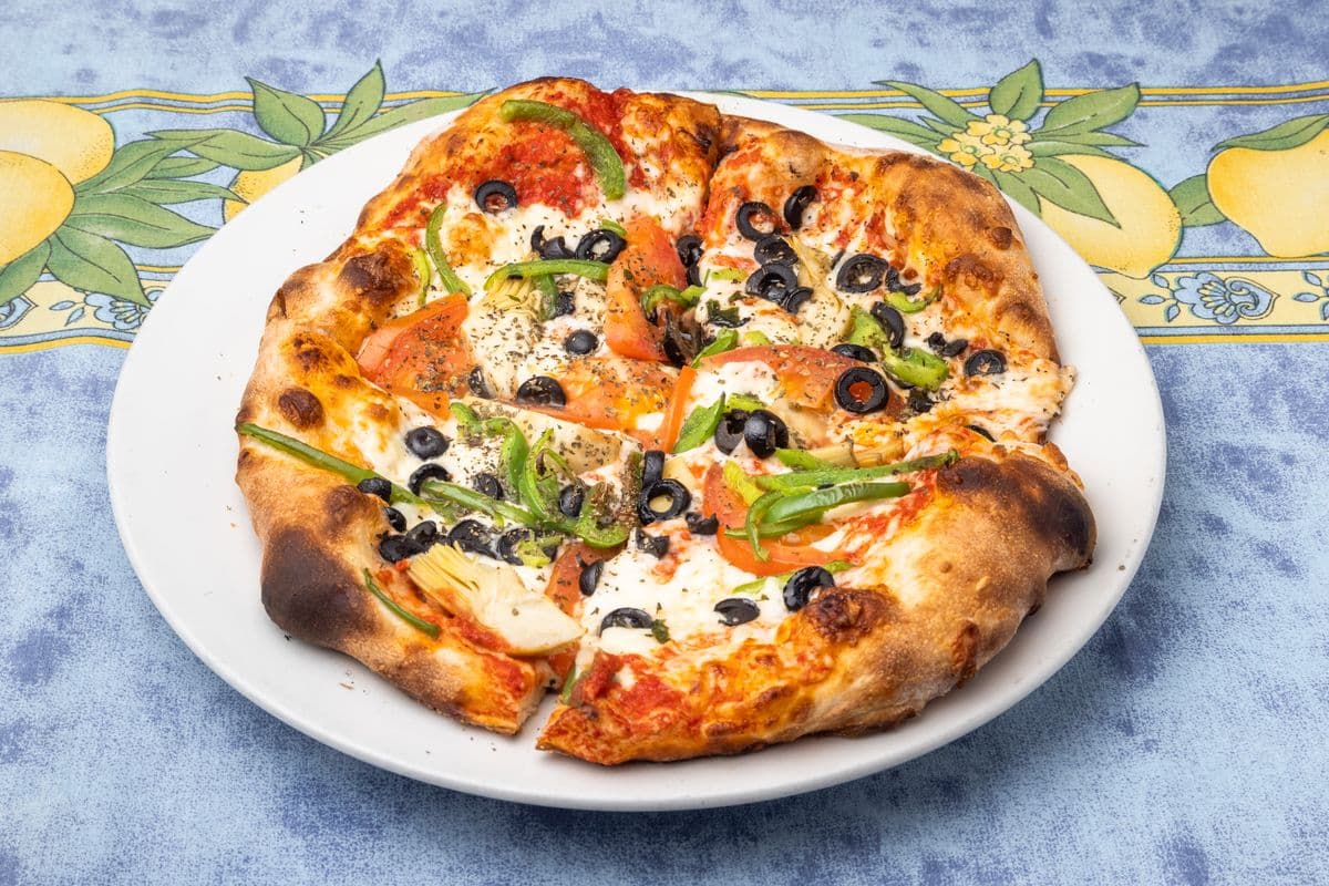 Petite pizza vegetariana