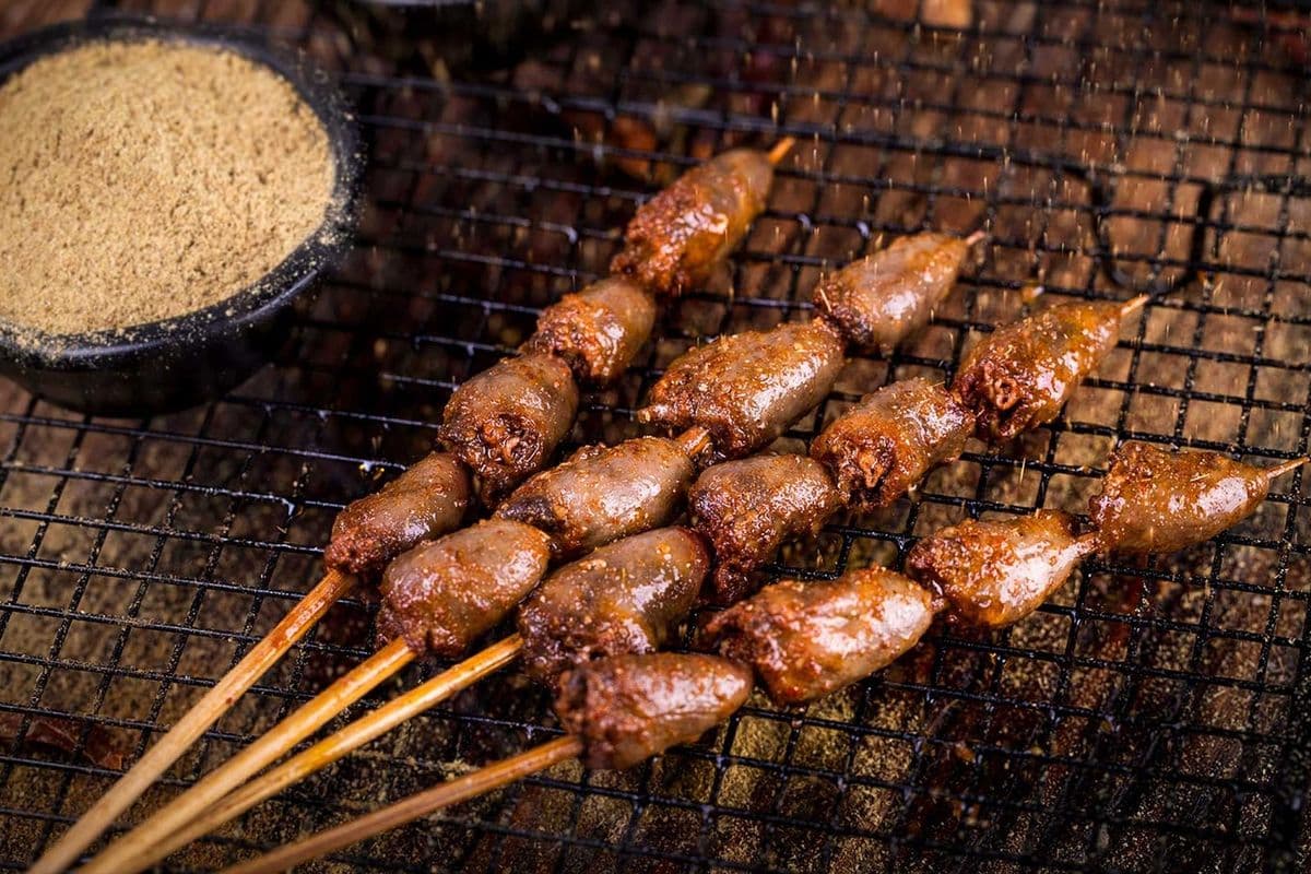 grilled chicken heart 4pcs 烤鸡心