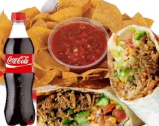 Pulled Pork Burrito Combo