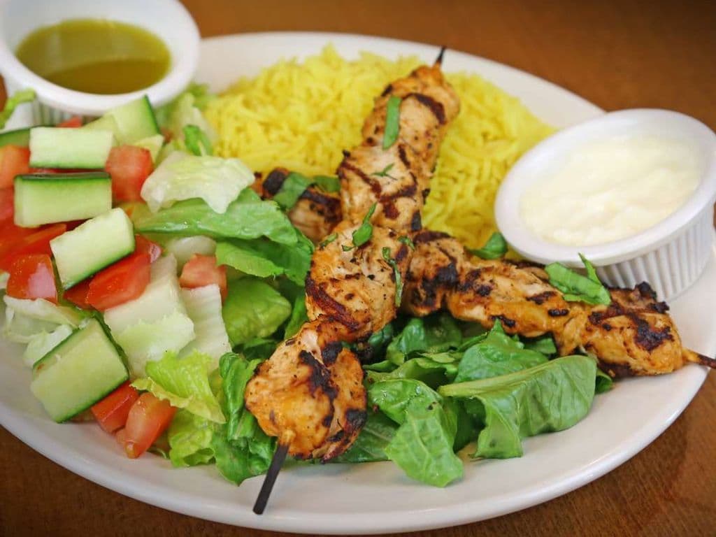 Shish Tawouk (Chicken Souvlaki) Plate (GF)