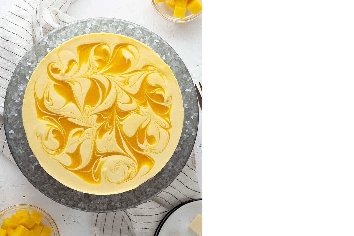 Mango cheesecake
