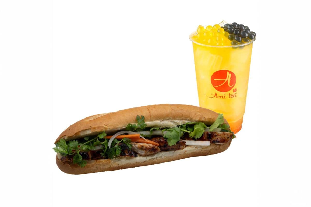 Grilled Honey Chicken Banh Mi Sub Meal Value Combo Meal