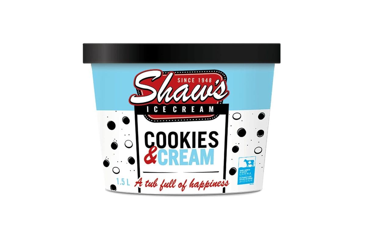 Shaw's - Cookies and cream- 1.5 L- Take home (1.5 l)