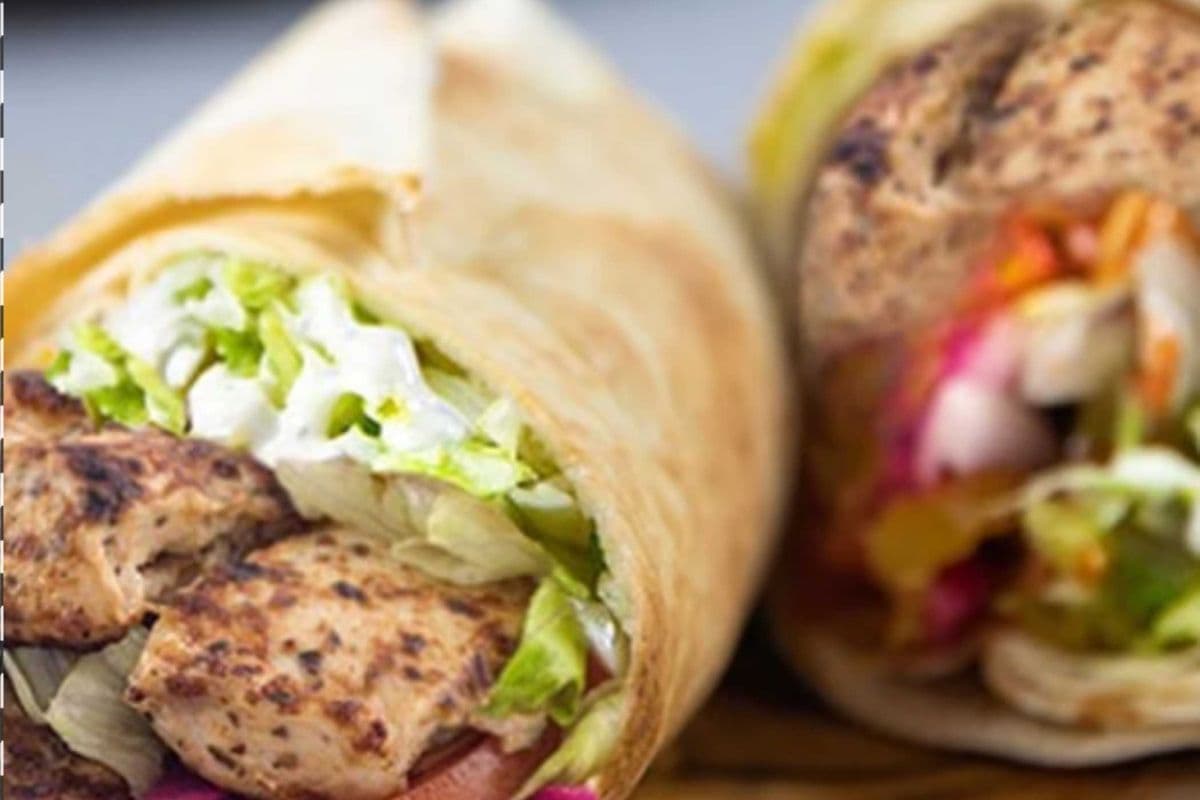 Large Chicken Souvlaki Wrap